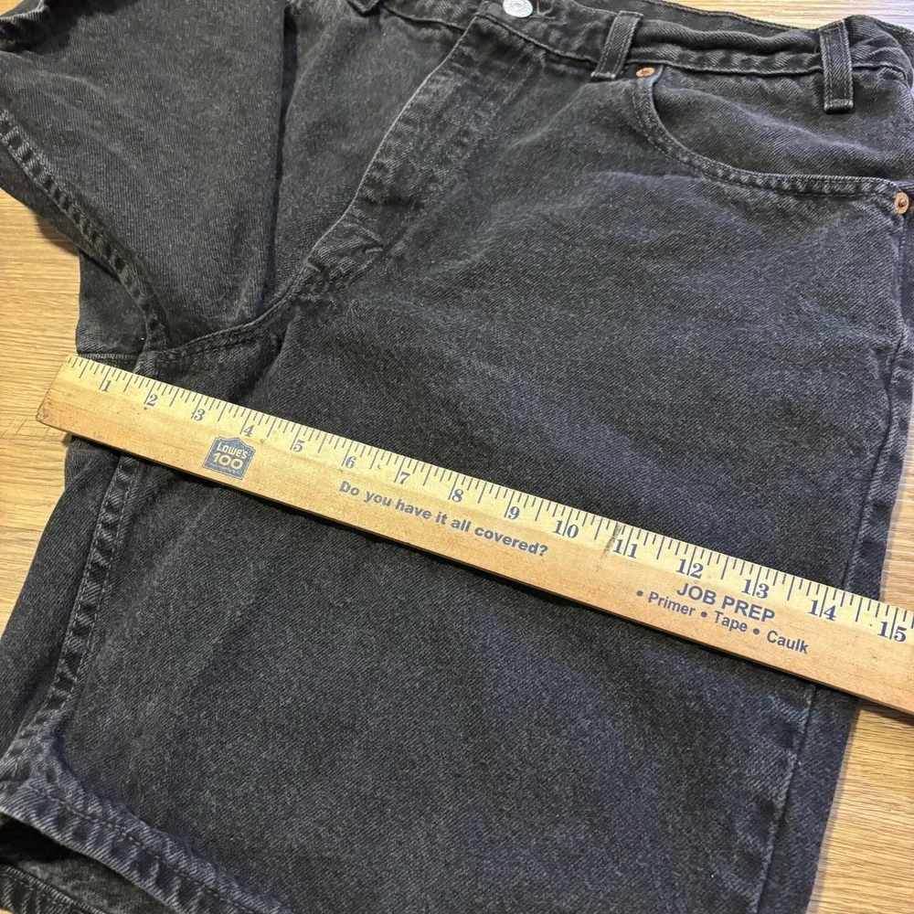VTG 1999 Levis 550 Relaxed Fit Denim Shorts Mens 36 Fits 34 Black USA Made Y2K